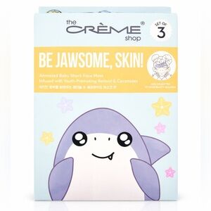 Bundle 2/$38$ | NWT - Korean Skincare Baby Shark Face Masks Set of 3 Sheets